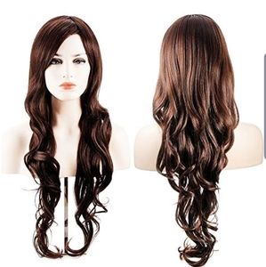 3/$20 Dark Brown Long Curly Wig